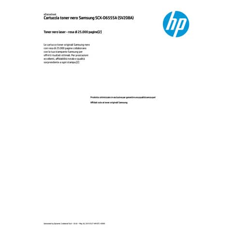 Toner SCX-D6555A Samsung nero  SV208A